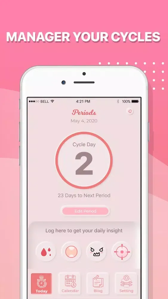 ภาพหน้าจอของ Period Tracker - Track Period