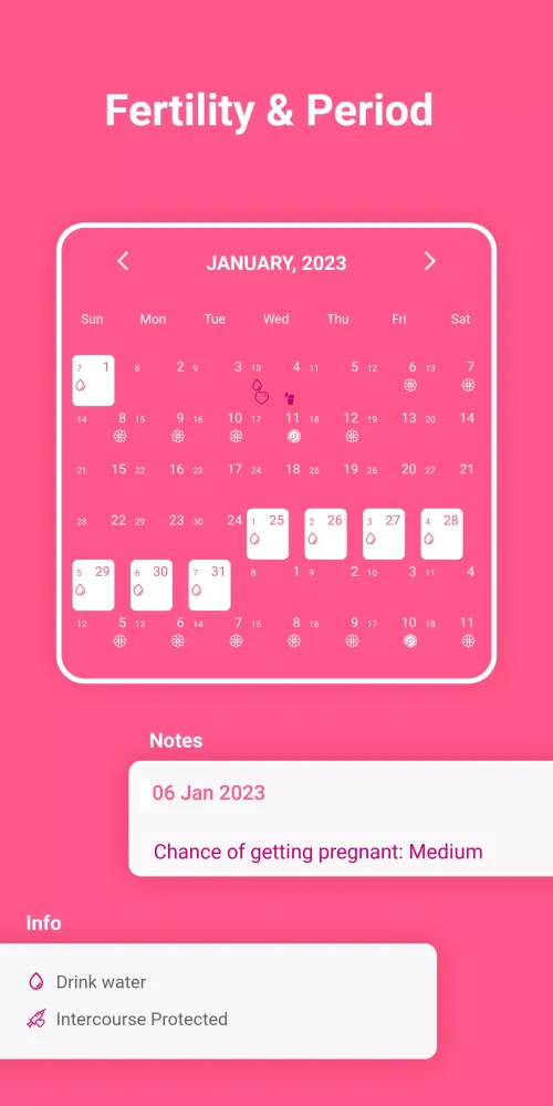 Zrzuty ekranu My Period Tracker