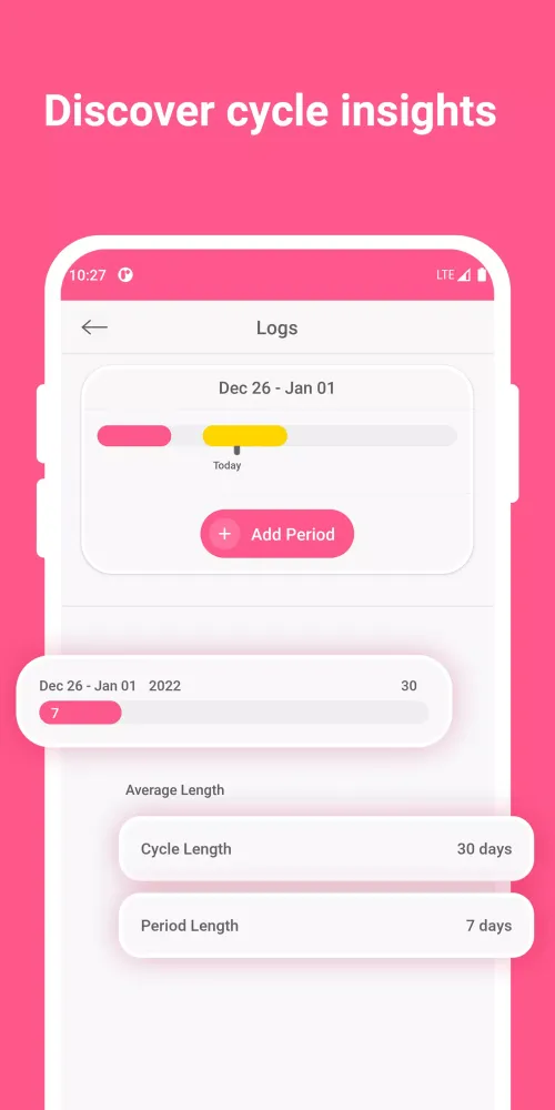 Zrzuty ekranu My Period Tracker