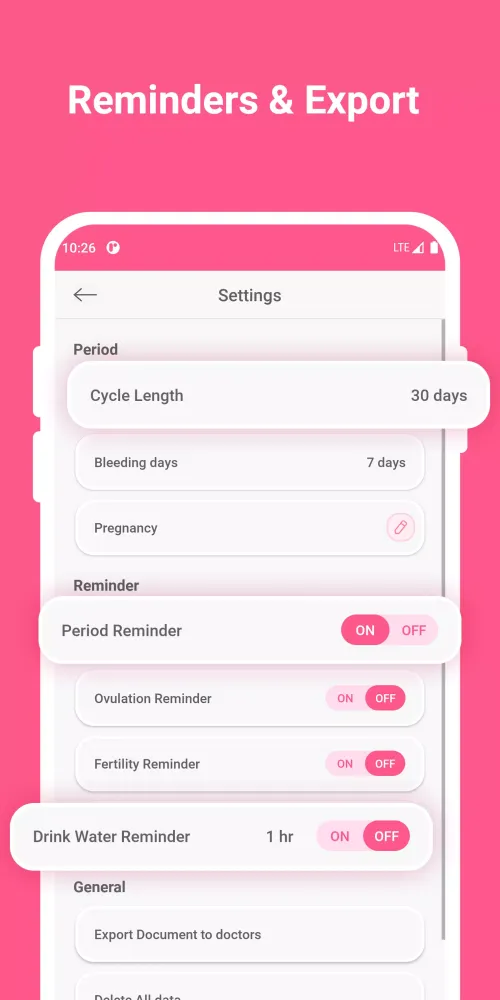 Zrzuty ekranu My Period Tracker