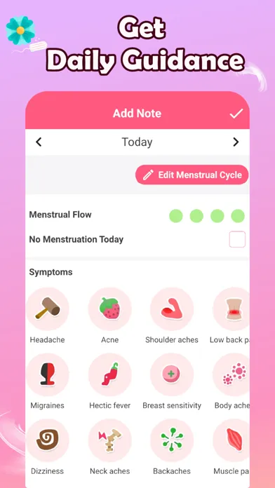 Lia Period Tracker & Pregnancy Screenshots
