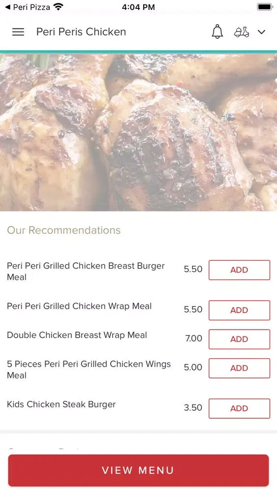 Tangkapan skrin Peri Peris Chicken Gloucester