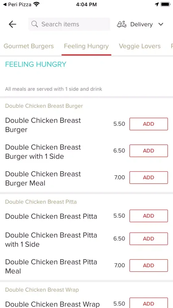 Tangkapan skrin Peri Peris Chicken Gloucester