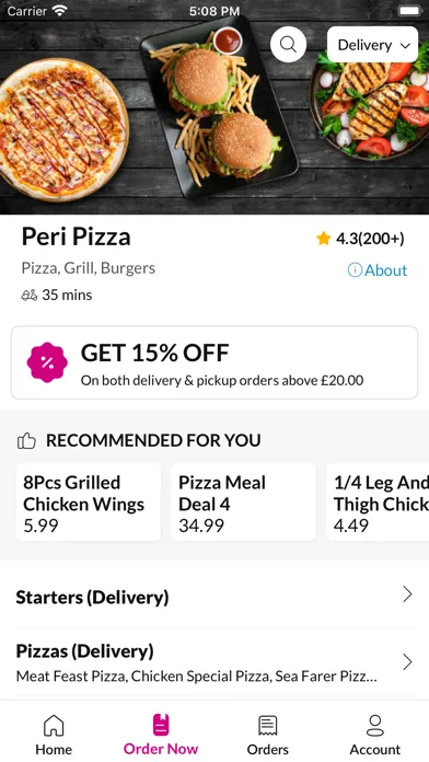 Peri Pizza スクリーンショット