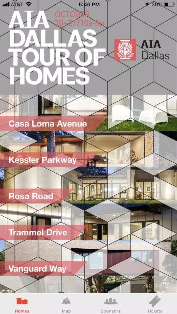 Tangkapan layar 2019 AIA Dallas Tour of Homes