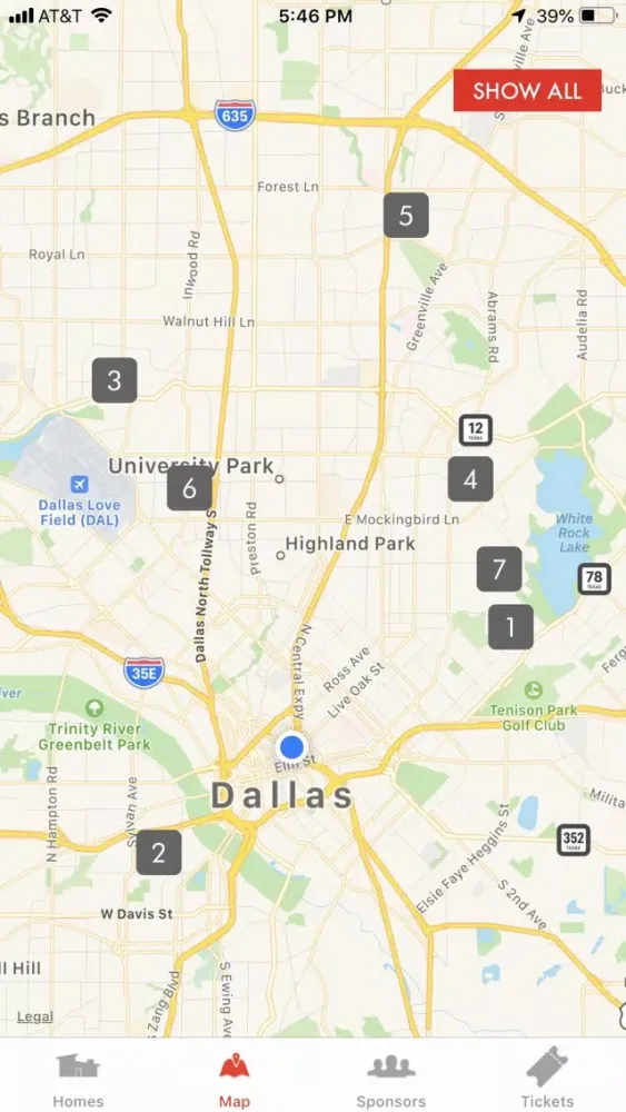Tangkapan layar 2019 AIA Dallas Tour of Homes