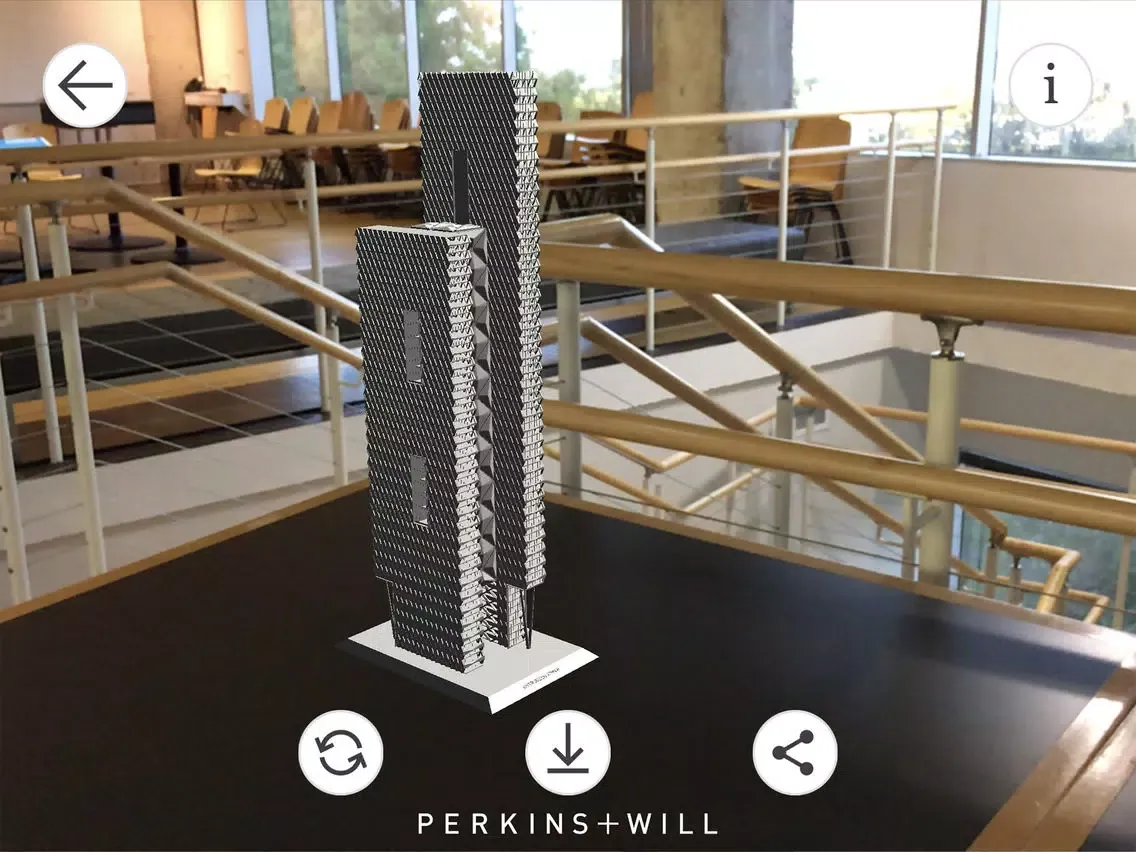 Zrzuty ekranu Perkins+Will AX iPad 