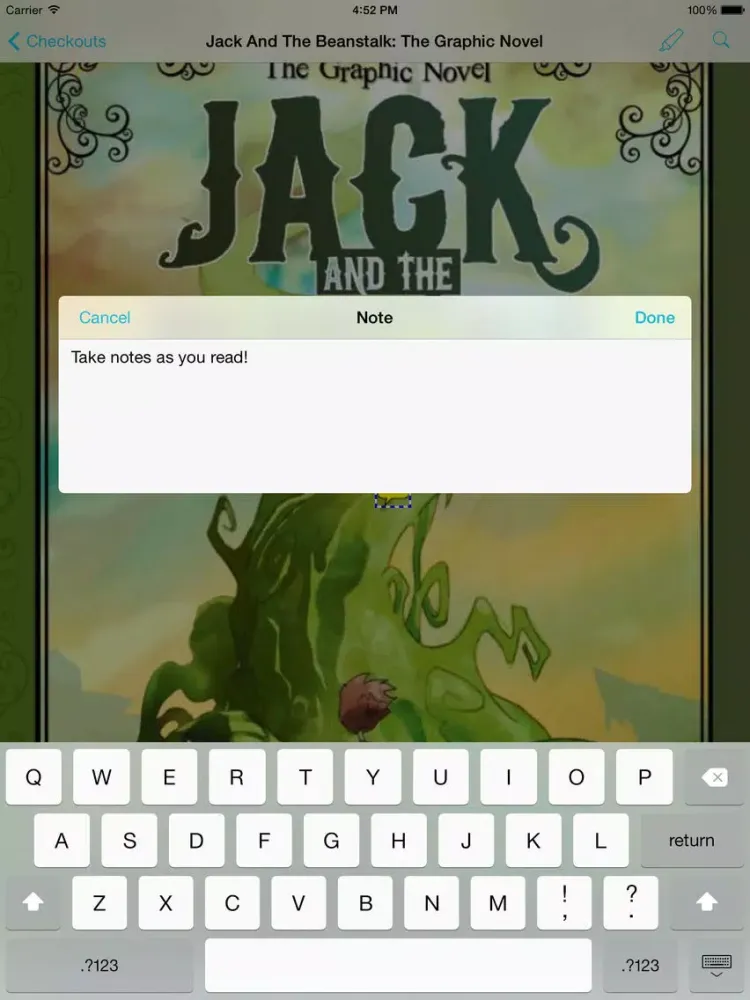 Captures d'écran de eHub Reader iPad 