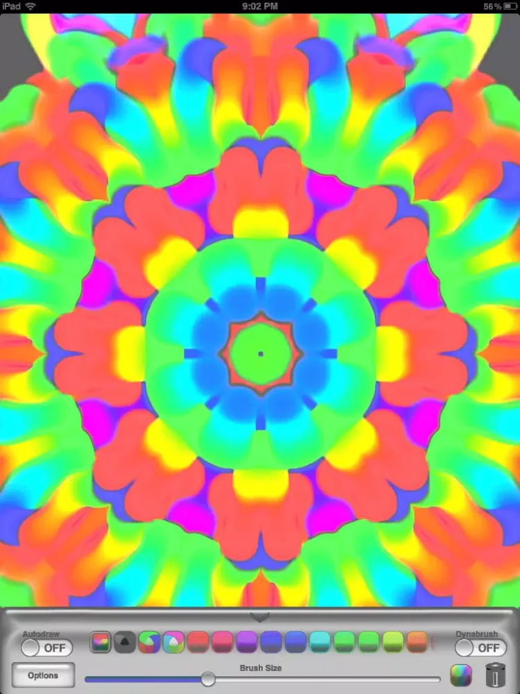 Tangkapan skrin Kaleidoscope Painter Lite iPad 