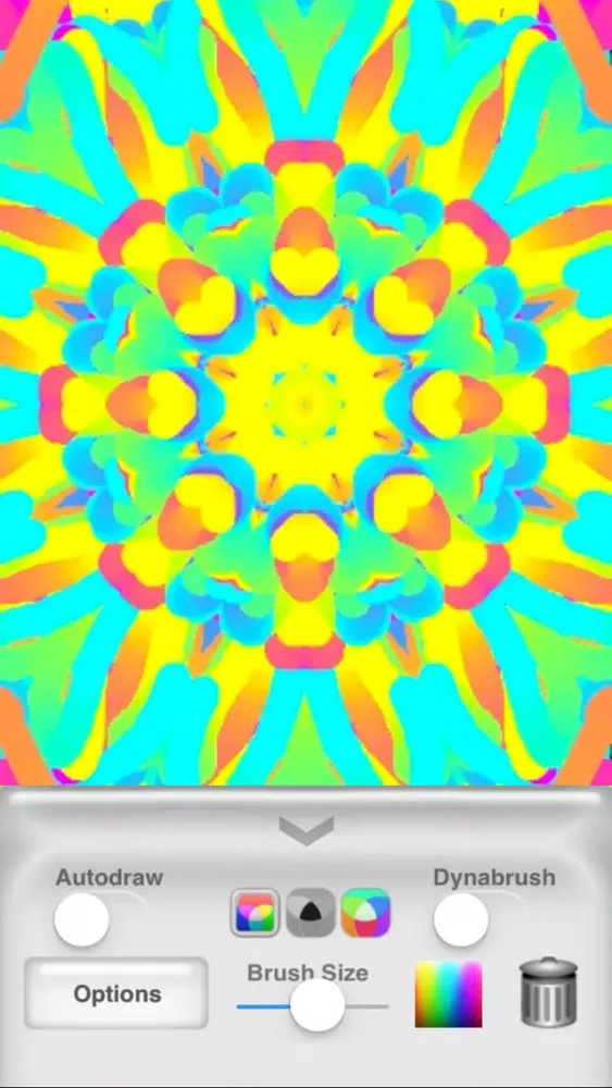 Tangkapan skrin Kaleidoscope Painter Lite