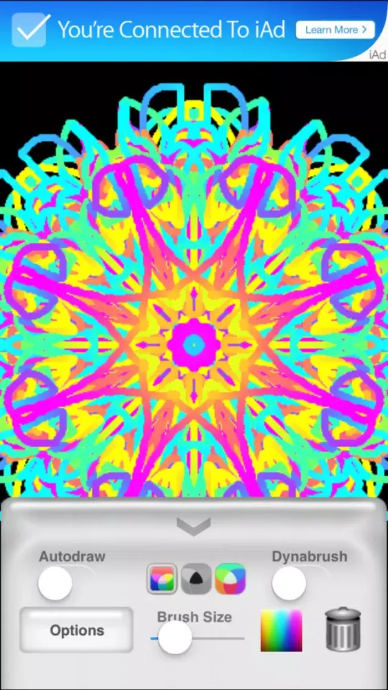 Tangkapan skrin Kaleidoscope Painter Lite