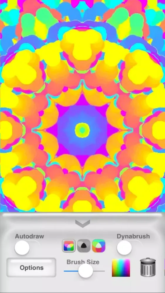 Tangkapan skrin Kaleidoscope Painter Lite