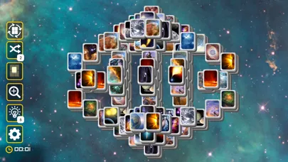 Tangkapan skrin Mahjong Galaxy Space