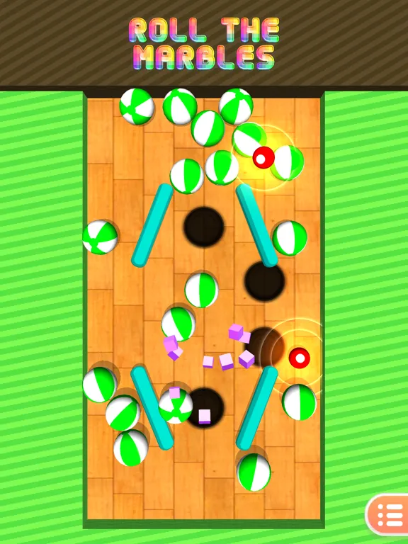 Tangkapan skrin Steer the Marbles iPad 