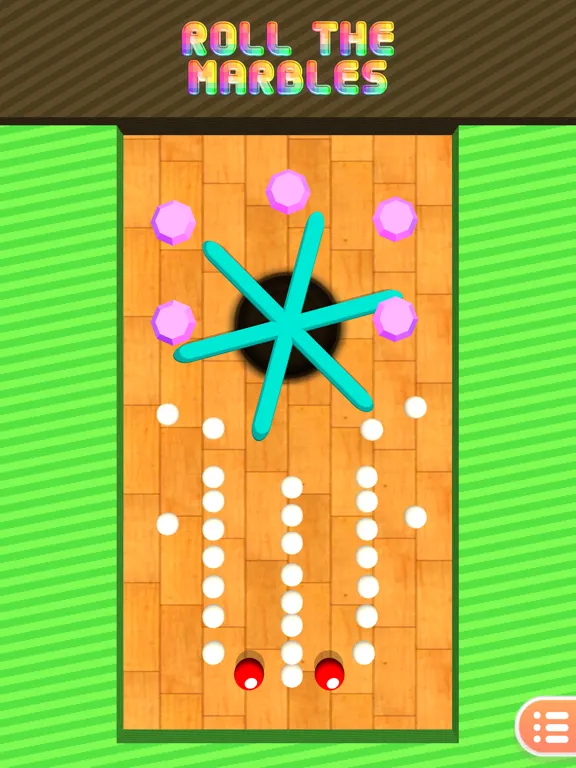 Tangkapan skrin Steer the Marbles iPad 