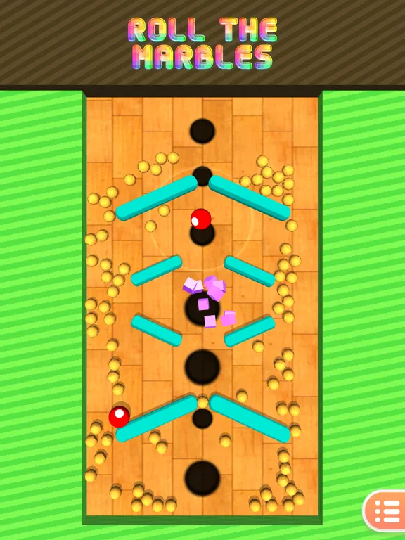 Tangkapan skrin Steer the Marbles iPad 
