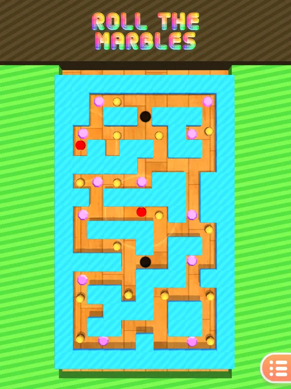 Tangkapan skrin Steer the Marbles iPad 
