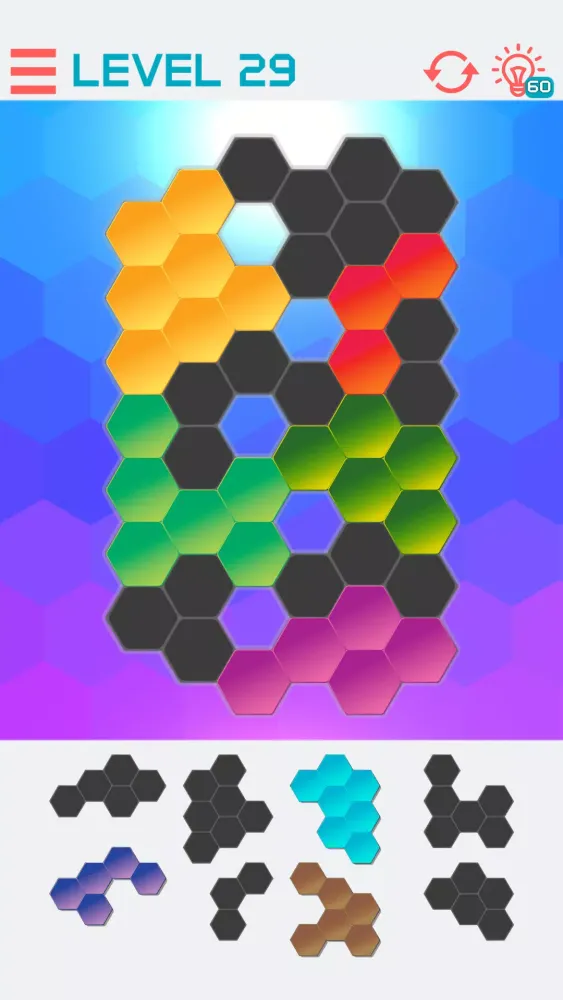 Tangkapan layar Hexagon Graph: Geometry Puzzle