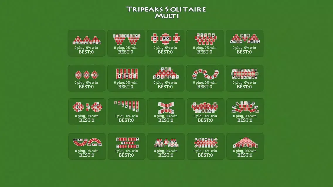 Capturas de tela do Tripeaks Solitaire Mullti - Free