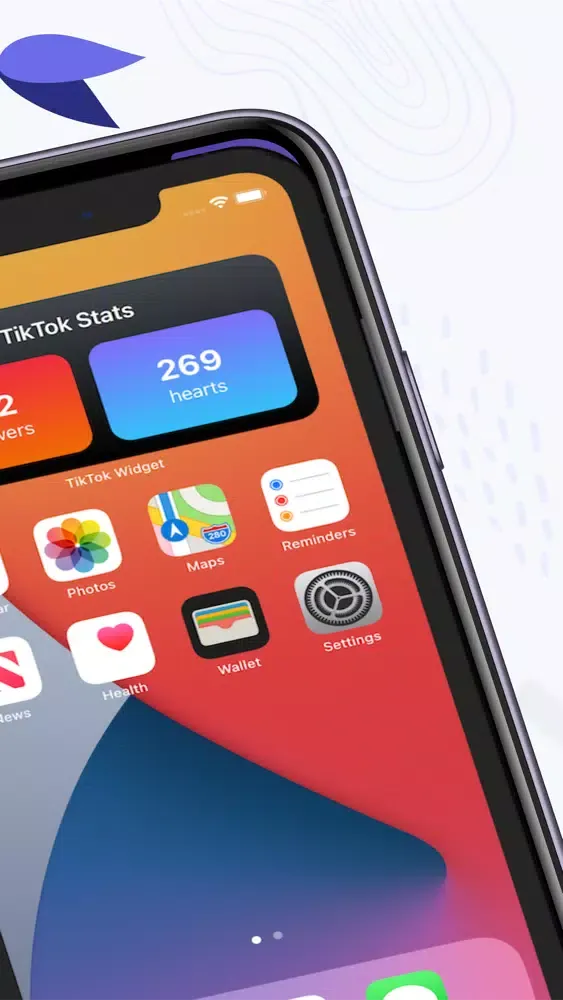 تصاویر Widget for tiktok follower