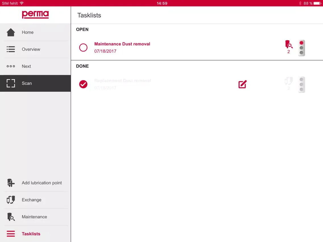ภาพหน้าจอของ perma MLP APP iPad 