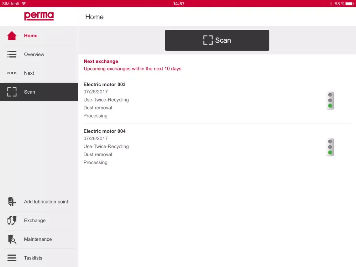 ภาพหน้าจอของ perma MLP APP iPad 