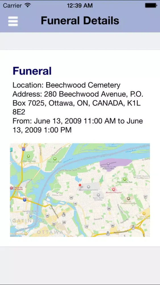 Capturas de tela do The Co-operative Funeralcare