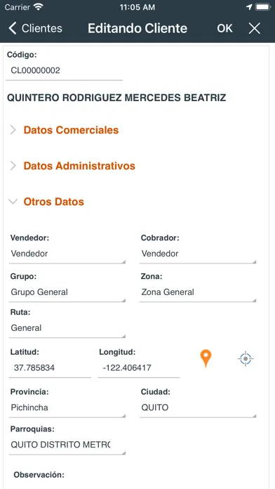 Captures d'écran de Perseo Ventas