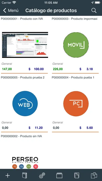 Captures d'écran de Perseo Ventas