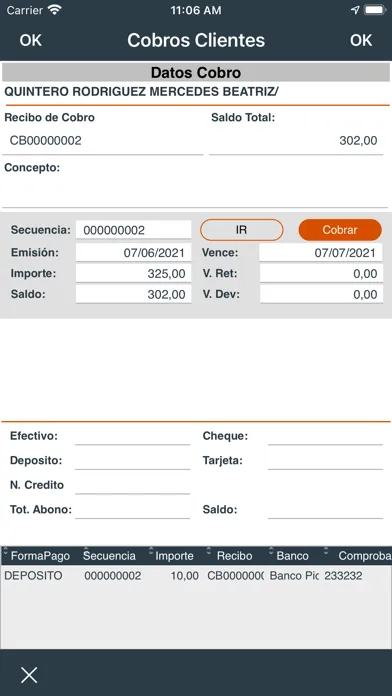 Captures d'écran de Perseo Ventas