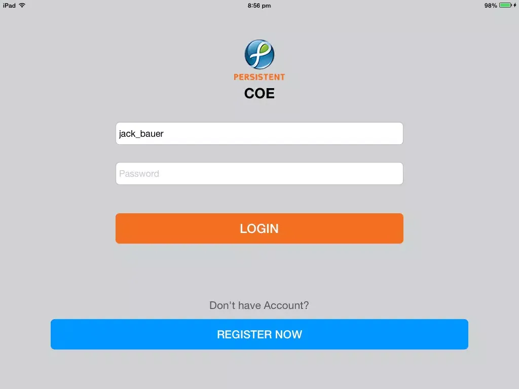 Persistent COE App iPad 应用截图