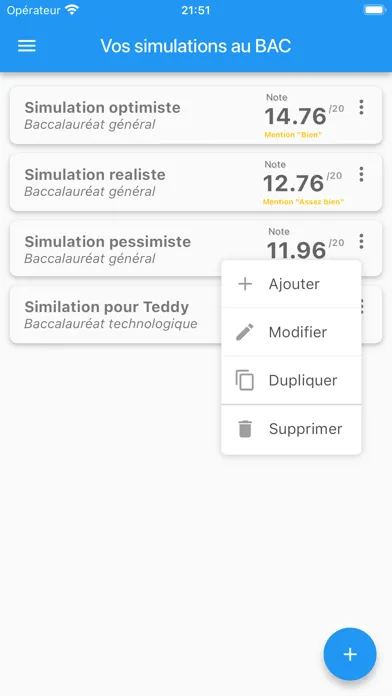 Screenshot di Simulations au Baccalauréat