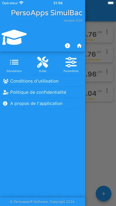 Screenshot di Simulations au Baccalauréat