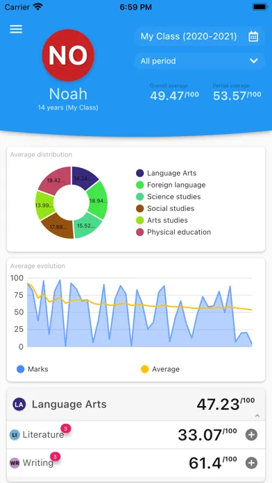 School marks tracker স্ক্রিনশট