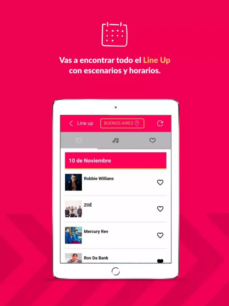 Ảnh chụp màn hình của Personal Fest iPad 