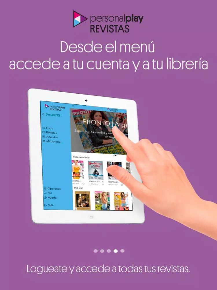 ภาพหน้าจอของ Personal Revistas iPad 