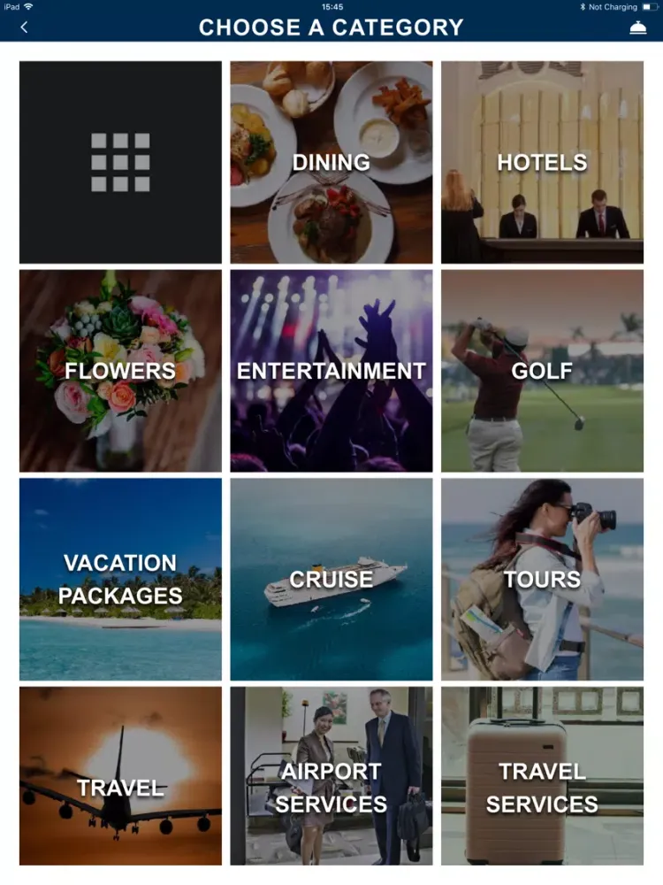 Ảnh chụp màn hình của Personal Concierge Service iPad 