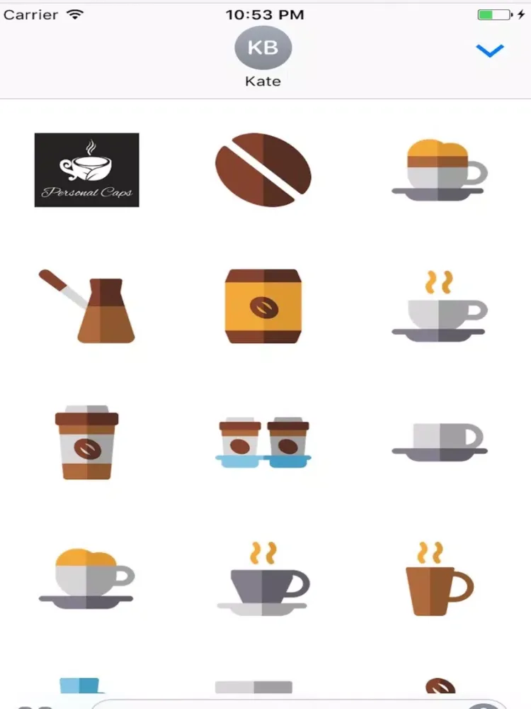 Capturas de pantalla de Personal Caps Stickers iPad 
