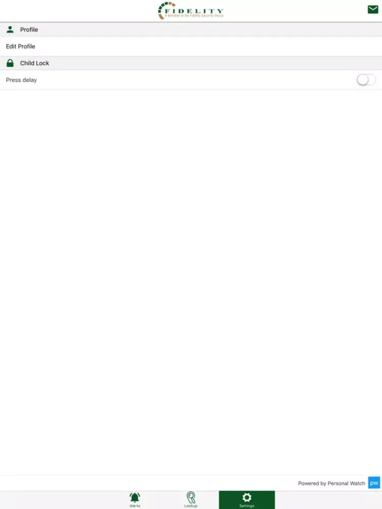 Скриншоты Fidelity Secure iPad 
