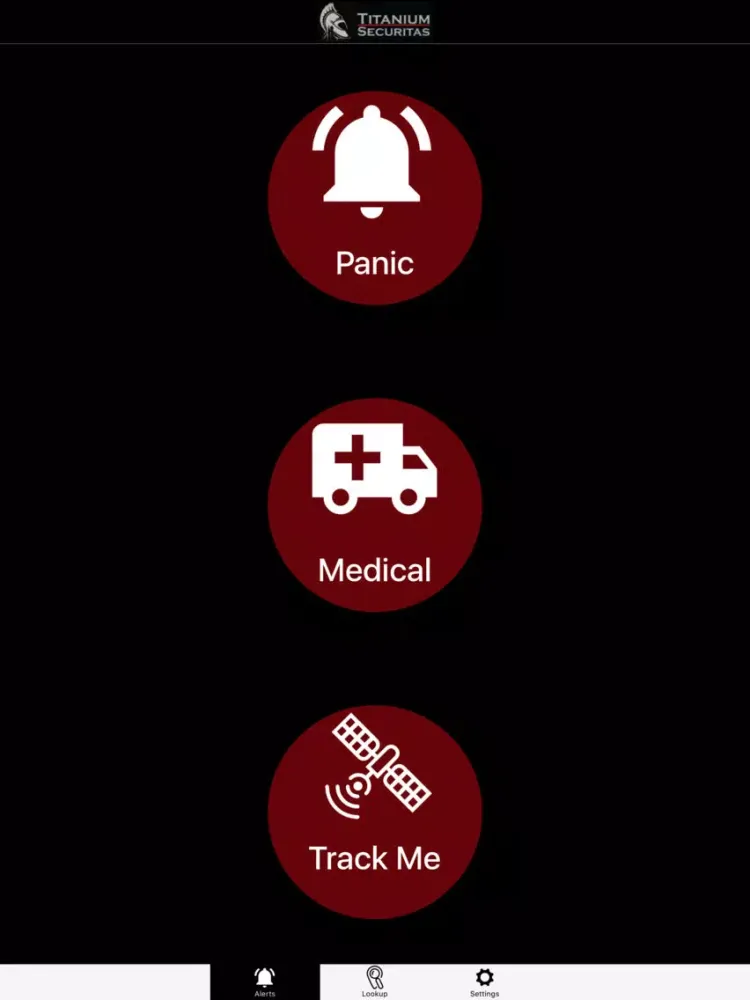 Titanium Securitas iPad  Screenshots