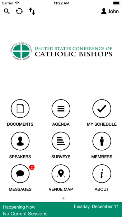 USCCB Meetings Screenshots
