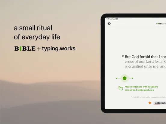 Bible+typing.works iPad  Screenshots