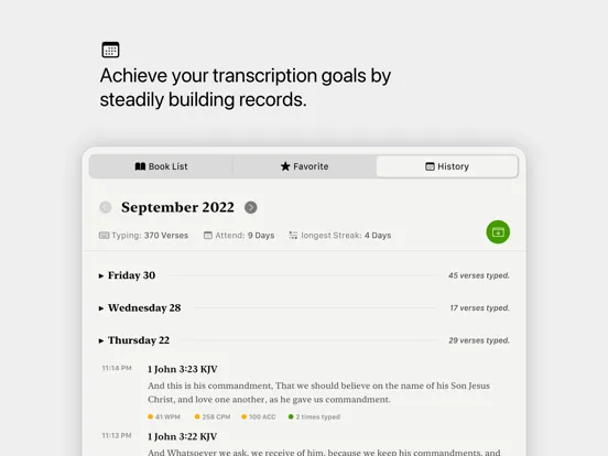 Bible+typing.works iPad  Screenshots