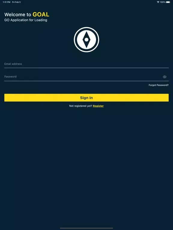 GOAL - GO App for Loading iPad  Screenshots