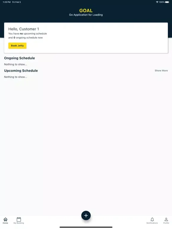 GOAL - GO App for Loading iPad  Screenshots