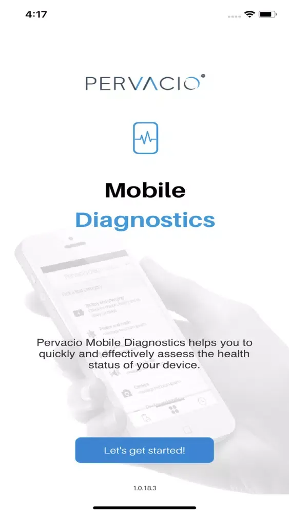 Captures d'écran de Pervacio Mobile Diagnostics