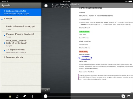 Board Papers for ME iPad 應用截圖