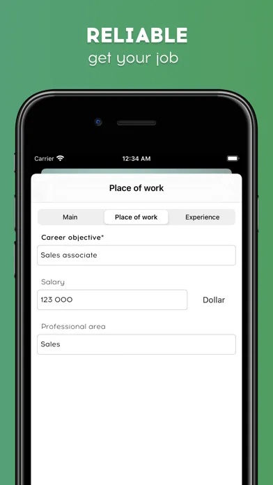 Quick Resume Maker: Template স্ক্রিনশট