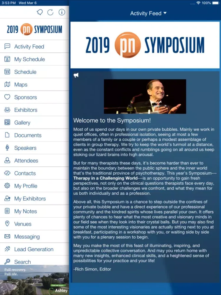 PN Symposium 2019 iPad  Screenshots