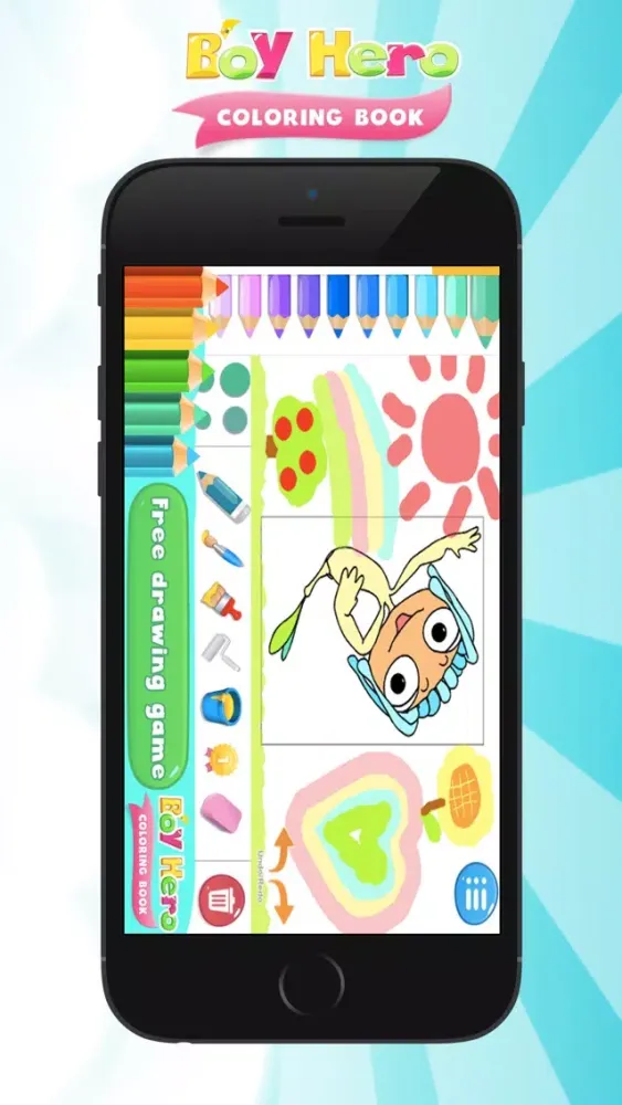 Capturas de pantalla de Boy Hero Coloring Book